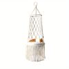 1pc Hand-Woven Cat Nest Hammock Basket - Comfortable and Stylish Wall Hanging Pet Bed for Small Dogs and Cats