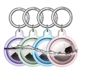 4 Pack Waterproof Apple Airtag Keychain, Airtag Case(4 Colors)