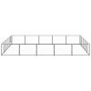 Dog Kennel Black 269.1 ft² Steel