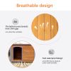 Dog House Outdoor & Indoor Wooden Dog Kennel for Winter with Raised Feet Weatherproof for Large Dogs