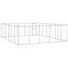 Outdoor Dog Kennel Galvanized Steel 390.7 ft²