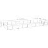 Dog Kennel Silver 387.5 ft² Steel