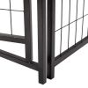 10-Panel Heavy Duty Metal Dog Kennel, Pet Playpen With Door, Outdoor Backyard Fence for Dogs Pets,  Black