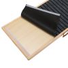 39" Long Wooden Pet Ramp, Folding Dog Cat Ramp with Height Adjustment From 15.8" to 23.6" and Non-Slip Mat for Bed Couch, Natural