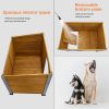 Dog House Outdoor & Indoor Wooden Dog Kennel for Winter with Raised Feet Weatherproof for Large Dogs