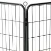 Dog Playpen 12 Panels Steel 31.5"x23.6" Black