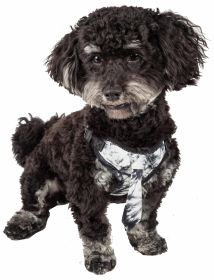 Pet Life 'Bonatied' Mesh Reversible And Breathable Adjustable Dog Harness W/ Designer Neck Tie (Color: Camo)