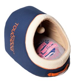 Touchdog Indoor Active-Play Exquisite Panoramic Designer Vintage Emblem Dog Bed (SKU: PB33BLLG)