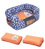 Touchdog Lazy-Bones Rabbit-Spotted Premium Easy Wash Couch Dog Bed